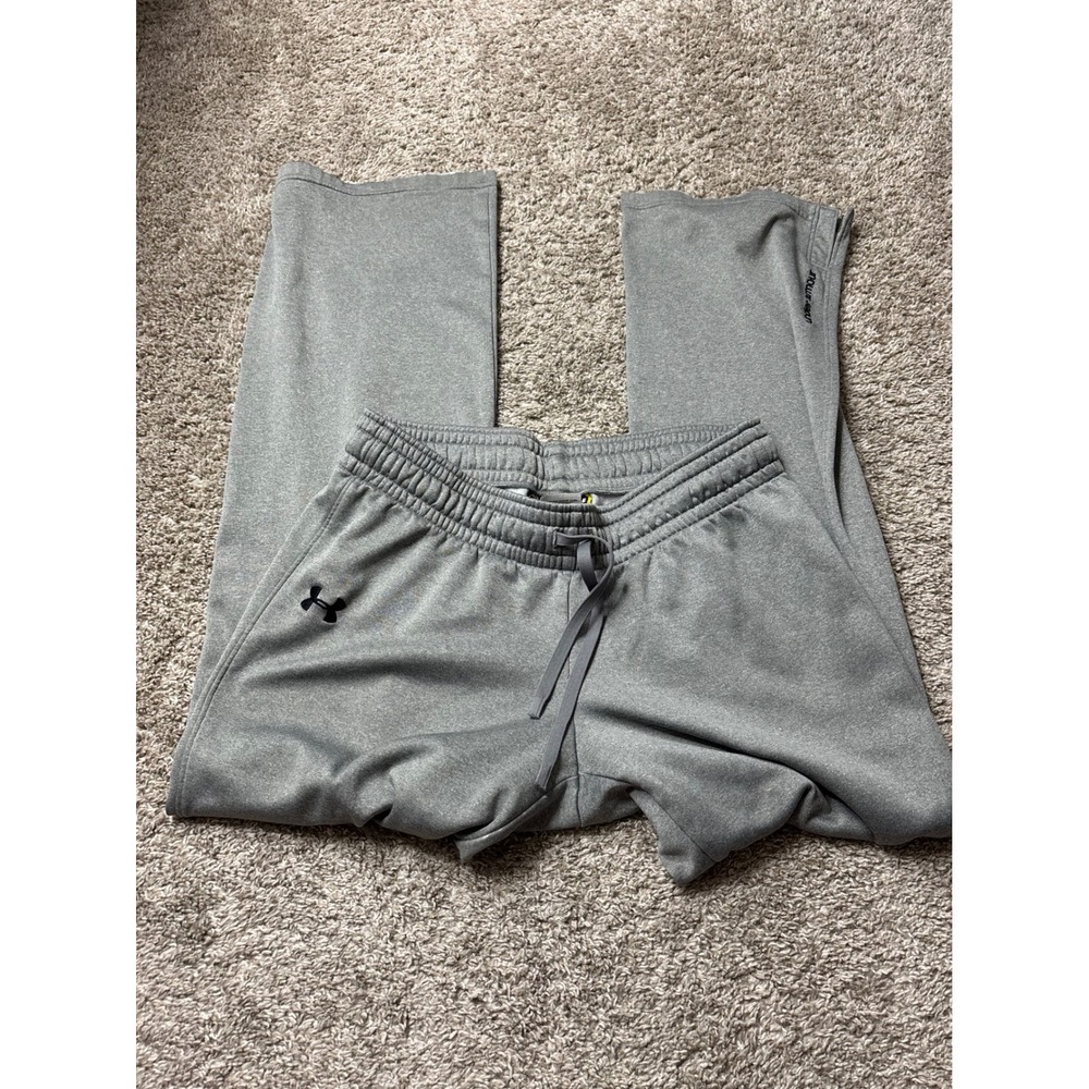 Under Armour Mens Gray Fleece Lined Semi-Fitted Athletic Pants Size MD FW11